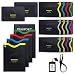 RFID Credit Card Holder, Mukonay Upgraded Ultra Slim 12 Blocking Sleeves 2 Protector Cards 4 Passport Protective Shield Smart Fit Men Women Wallets Long Range Theft Protection