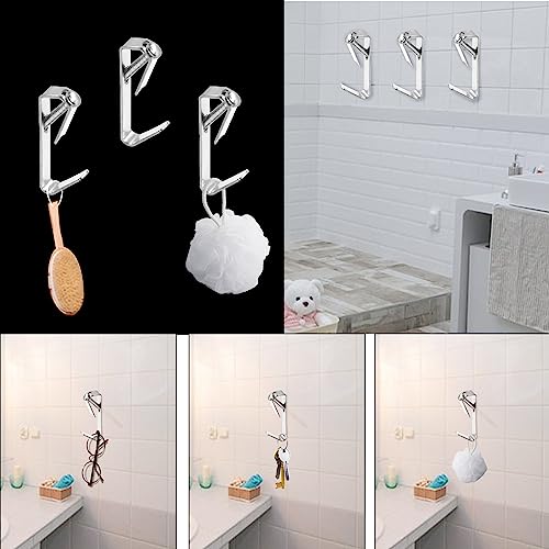 Image of 100 Piece Picture Hanging Kit with 30LB Heavy Duty Hooks, Silver Metal with Nickel Coating, Nail Down Installation, Suitable for Wood, Drywall, Plaster
