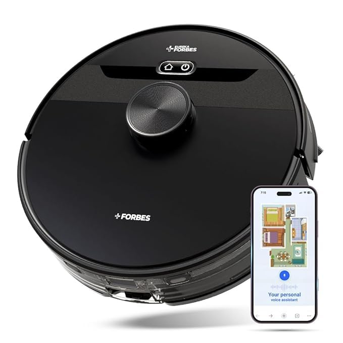Image of Robot Vacuum Cleaner, Auto Dust Disposal, 4L Bag, 65 Days Hands-Free Cleaning, Black (SMART Clean NUO)