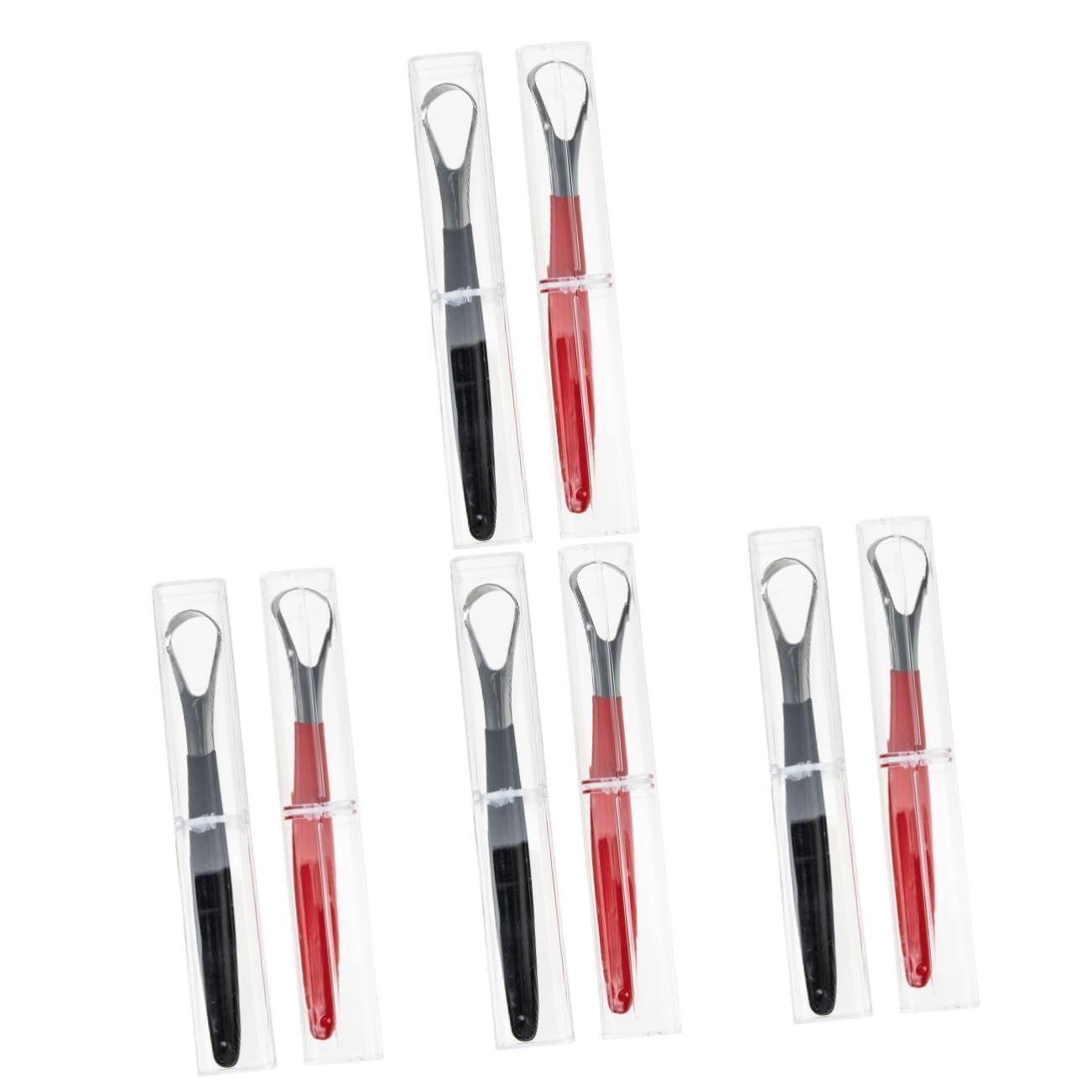 FRCOLOR 4 Set Di Raschietti in Acciaio Inossidabile Per Adulti Strumento Portatile Per Il Sollievo Dallalito Cattivo 2 Pezzi * 4