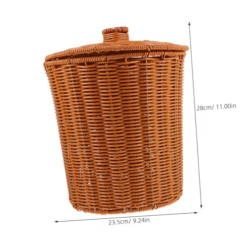 Caneca de basura YARNOW con tapa 9.2x9.2x11 pulgadas miniatura 2
