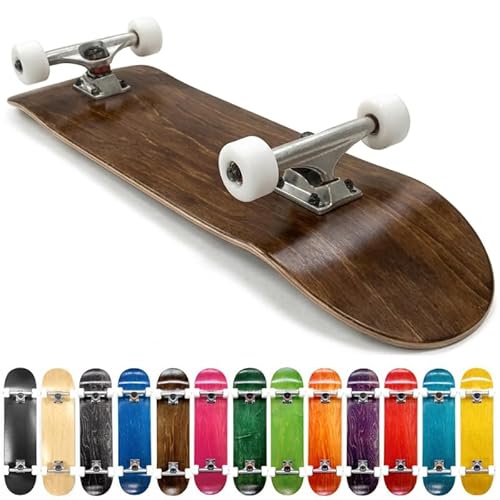 【SUNABE BLANK LAB】ブランク デッキ DECK ブランク スケートボード スナベ デッキテープ付き 7,5~8.5インチ 各色 14カラー (ホワイト, 8.5) (ナチュラルブラウン, 7.5) [並行輸入品]（Amazon）
