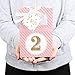 Big Dot of Happiness Two Much Fun - Girl 2nd Birthday Party Favor Boxes Set 12