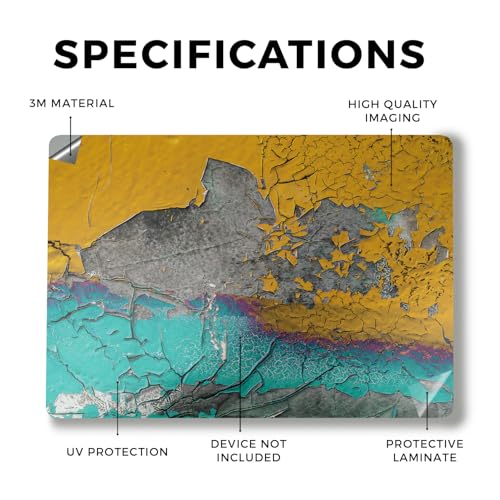 Image of Laptop Skin Compatible with Alienware M18 R2 (2024) - Chipped Spill - Premium 3M Vinyl Protective Wrap Decal Cover - Easy to Apply | Crafted in The USA by MightySkins