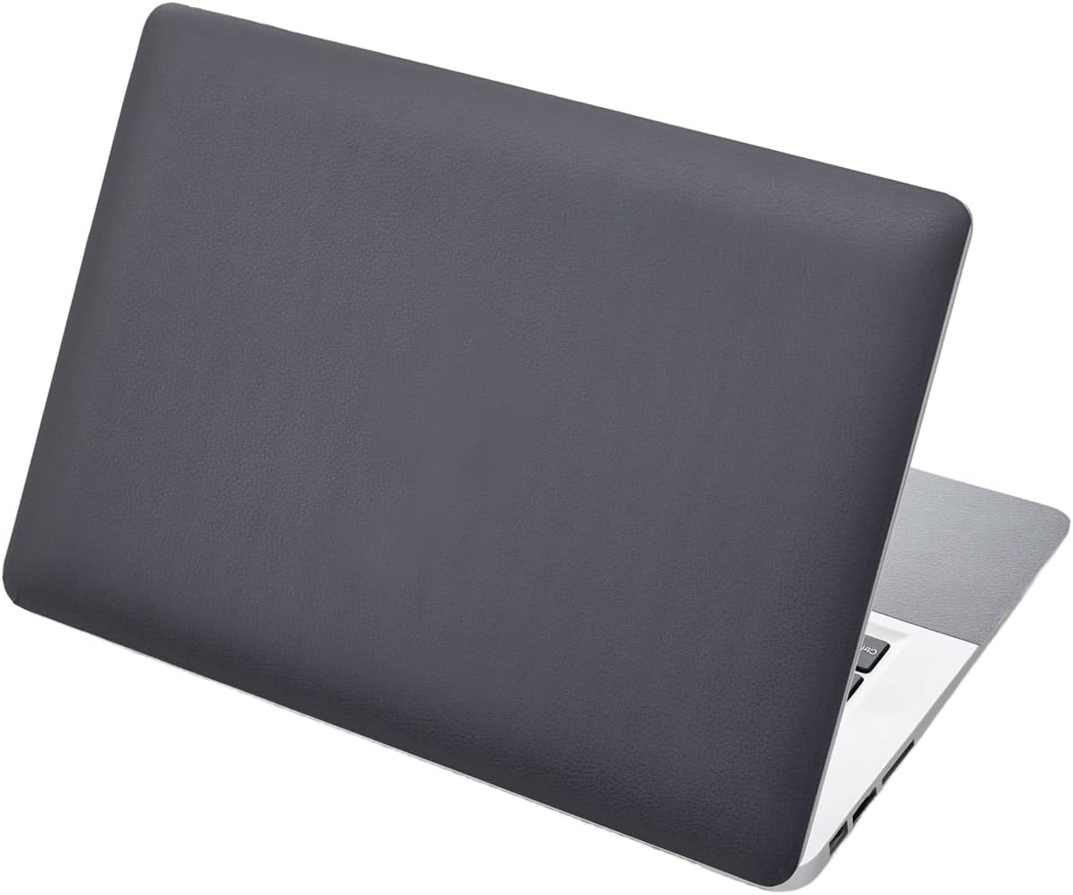 Laptop Skin Sticker Decal 15-15.6 Inches, Universal Reusable Vinyl Sticker for 12.1 13 13.3 14 15.4 Inches Netbook/Notebook PC, Waterproof & Scratch-Resistant (Dark Gray)