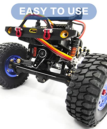 Vicrazze Rc Servo Mount Bracket Mini Servo Arm And Steering Links For Es08Ma Ii Servo Upgrade Parts For Axial Scx24 Rc Car Crawler #TOP5