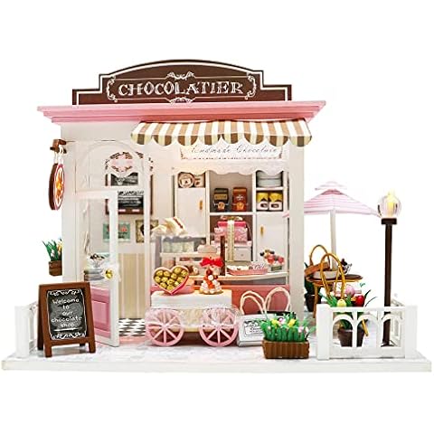 Spilay Dollhouse Miniature with Furniture,DIY Dollhouse Kit Mini Handmade Crafts with Dust Cover and Music Box,1:24 Scale Creative Room Birthday for Women and Lover (Fantastic Ideas) Cover