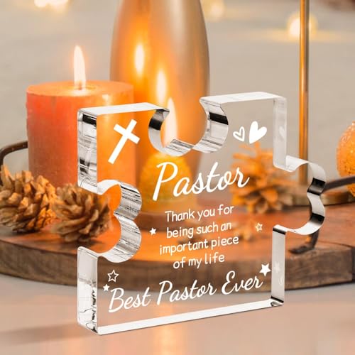 Image of Heart shaped plaque gift (Pastor)