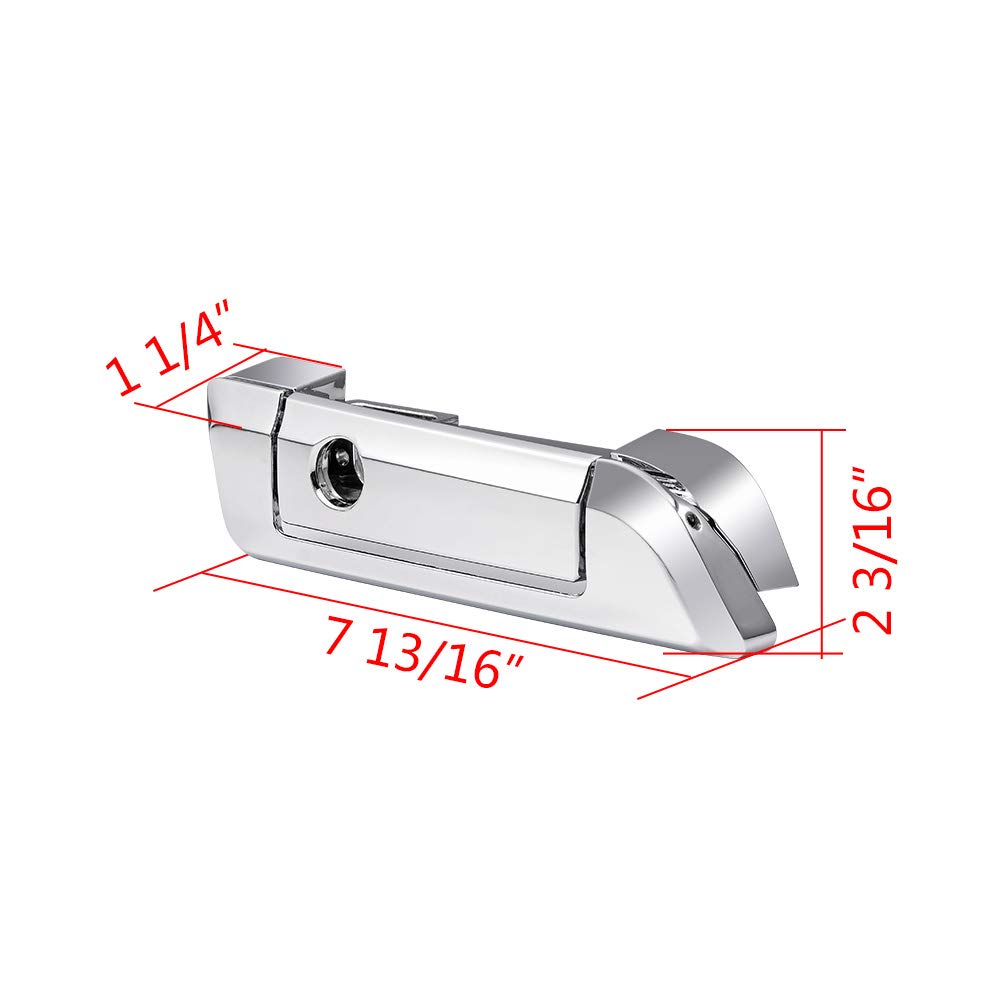 Chrome Trunk Lid Latches Tour Pack Hinges with Keys Fit for