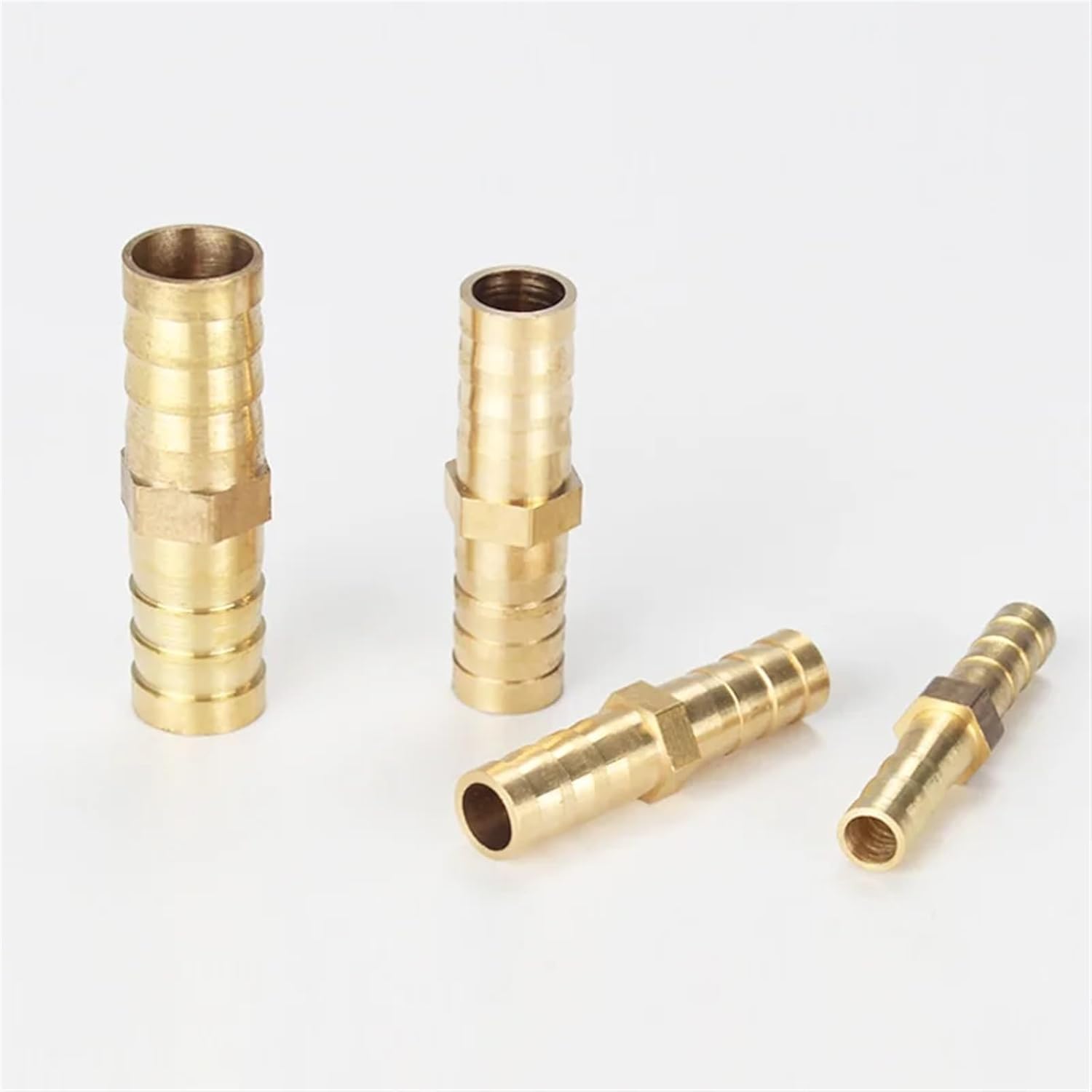 Pagoda Copper Connector Fittings Water Tube Brass Pipe Fitting Barbed Joint Coupler Adapter for 4mm 6mm 8mm 10 12 Hose Gold Tone (Color : 3 way Y type, Size : OD 14MM)
