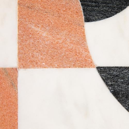 Tabla de cortar rectangular de mármol con diseño abstracto miniatura 4