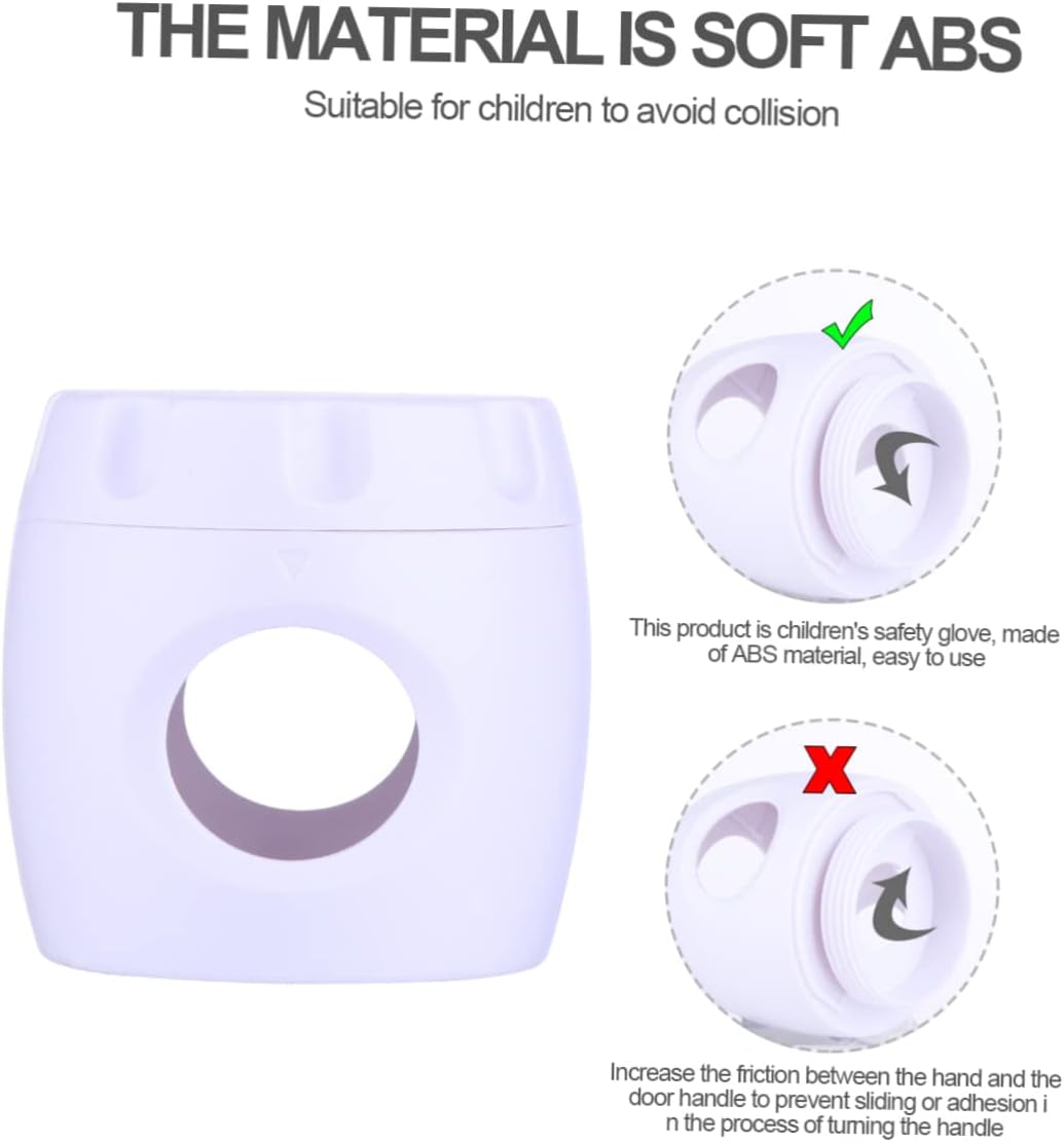 8pcs Bifold Door Locks Safety No Drill Door Knob Cover Easy Release Screwdriver Material Safety Protector