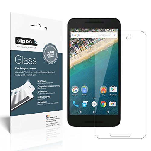 dipos I 2X Protector de Pantalla Vidrio Compatible con Google Nexus 5X Flexible Cristal Proteccion 9H