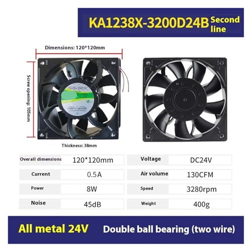 Ventilateur KA1725-3200D24B pour éviter la surchauffe des machines