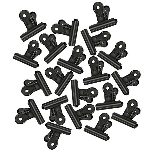 20PCS Prämie Schwarz Bulldog Binder Büroklammern?Multi-function clip for klammern für fotos, office and kitchen?30mm