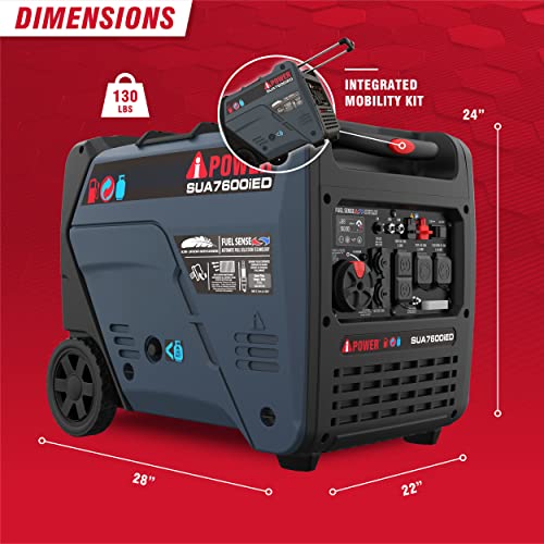 A-Ipower SUA7600IED Portable Inverter Generator thumb #3