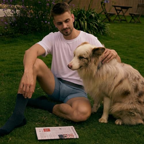 Image of BAMBOO COOL Men's Ultra Breathable Underwear,No Riding Up Boxer Briefs with ComfortFlexible Waistband,Multipack
