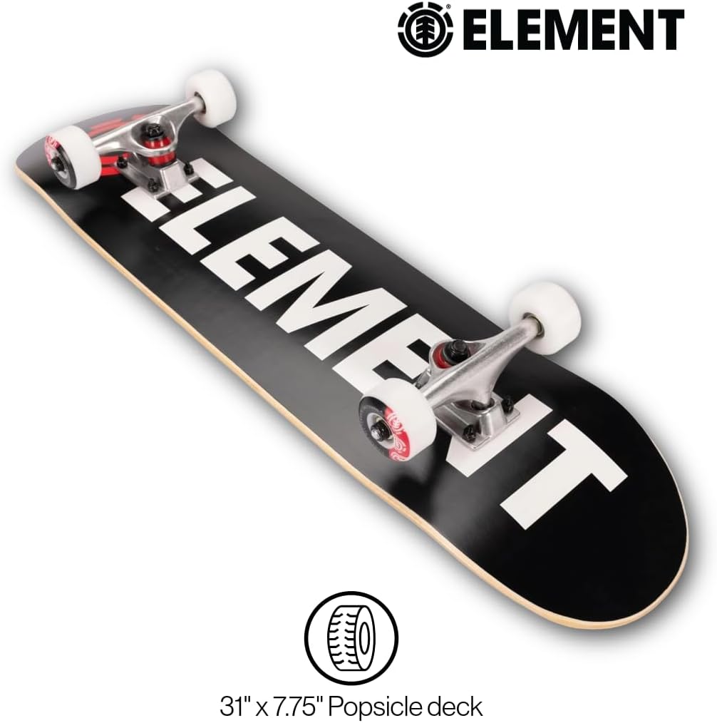 Element Popsicle Skateboard Blazin 31" Standard Skateboard with 5" Aluminum Trucks, 9-Layer NE Maple Deck - Ideal for Kids, Teens, and Adults of All Experience Levels