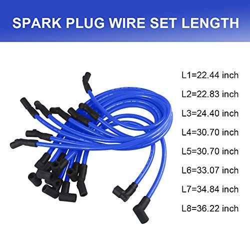 Jdmon 10.5Mm Spark Plug Wires Compatible With Ford F-150 F150 Mustang 5.0L 5.8L Sbf 302 289 Ignition Wires #TOP1