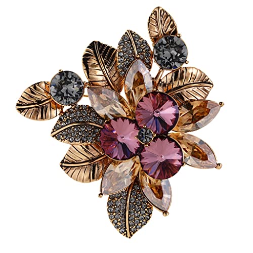 Broche en Cristal rétro pour pull atmosphérique et accessoire de costume