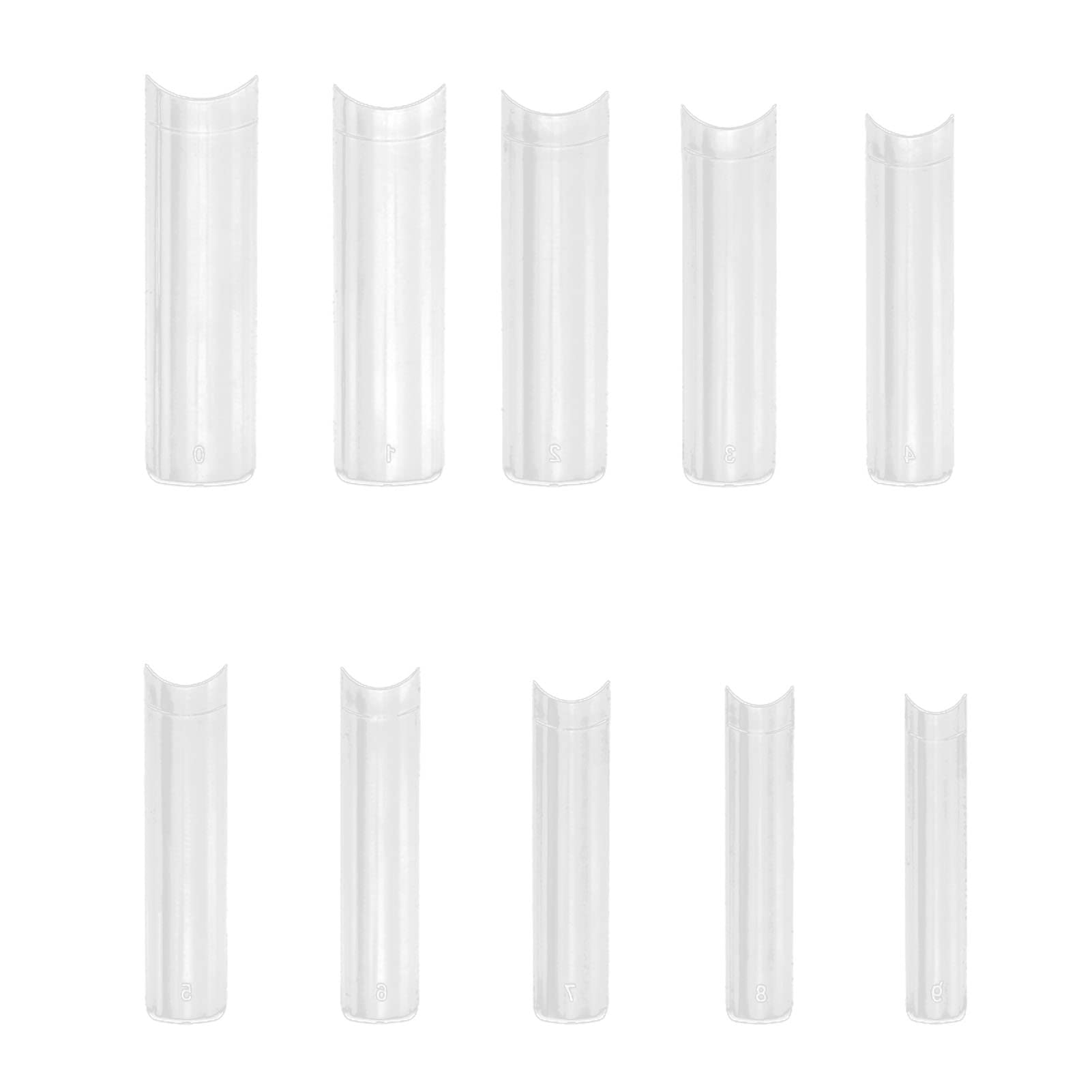 Clous à Ongles Coffret Transparent 500 Pièces Faux Ongles