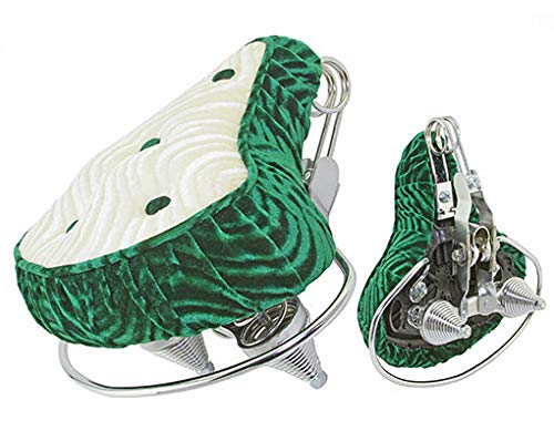 Lowrider Velour Green And White Seat