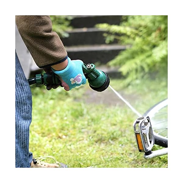 GRÜNTEK Kinder-Gartenhandschuhe 4 Paar XXXXS / 4XS (Größe 3), Schutzhandschuhe Kids, rutschfeste Latexbeschichtung, BPA… – Bild 7