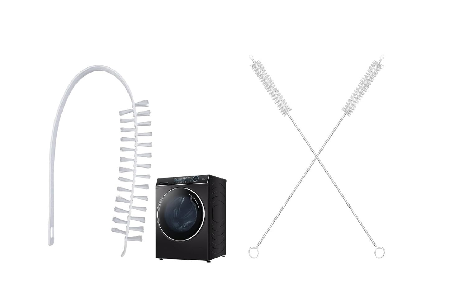 M.F.H 1PC Cleaning Washing Machine Brush Cleaner Front Load Washer Drum Cleaning AND Straw Cleaner Brush Set, 4-Piece Long Cleaning Brush OF Straws Water Bottle, Sippy Cup, and Pipes (PACK OF 2) COMBO-picture-14