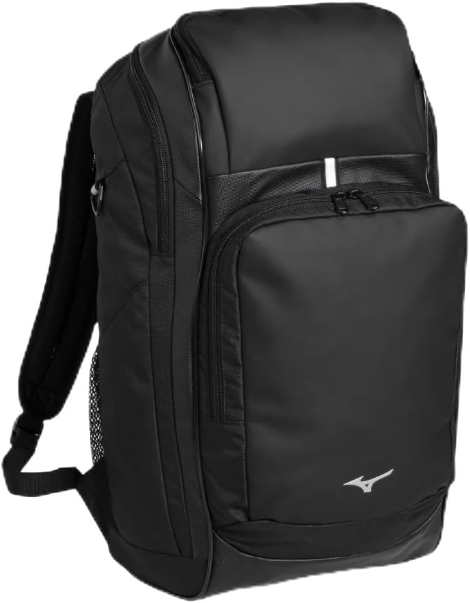 Mizuno SS Team Bag 35, Black, L 11.8 x W 10.6 x H 22.0 inches (30 x 27 x 56 cm)