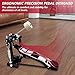 Bass Drum Pedal,Double Bass Drum Pedal Mount Double Chain Drive Foot Percussion Hardware Kick Drum Kit Pedals Step on Hammer Adj. Beater Head Bass Pedal for Drum Set (Single)