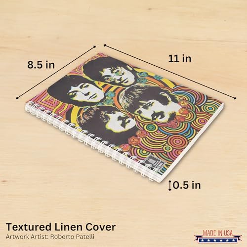 2026 Daily Planner – Rock and Roll – Beatles – Durable Linen Cover- Printed on Eco- Friendly Paper- Collectable Monthly Organizer/Daily Planner for Home, School and Office - Les Beatles, Paul McCartney, John Lennon, RIngo Starr, George Harrison 2026 Daily Planner - Rock and Roll - Beatles - Durable Linen Cover- Printed on Eco- Friendly Paper- Collectable Monthly Organizer/Daily Planner for Home, School and Office – Image 3