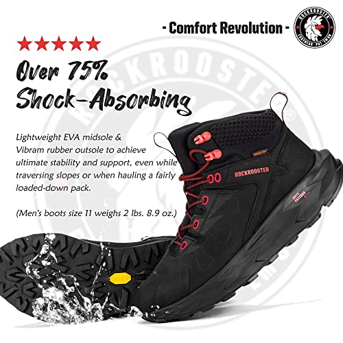 Image of ROCKROOSTER Men's Farmington 2 Waterproof Hiking Boots