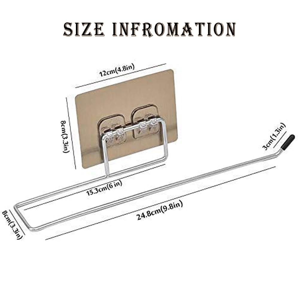 Stainless Steel Self Adhesive Towel Rings - Wall Mount -2