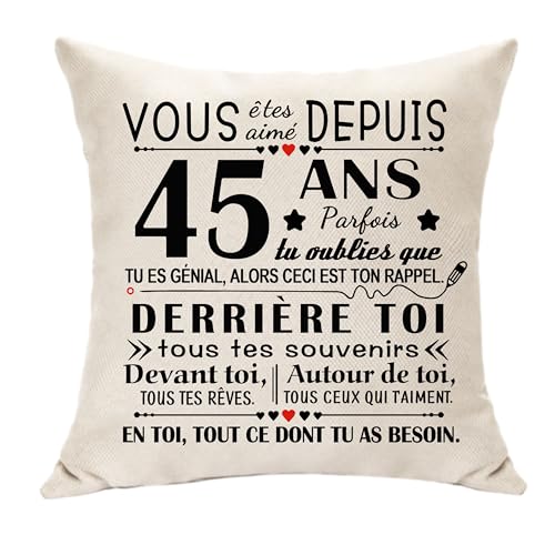Hasodeo 45 Anni Regali di compleanno Originali Decorazione Regalo per
