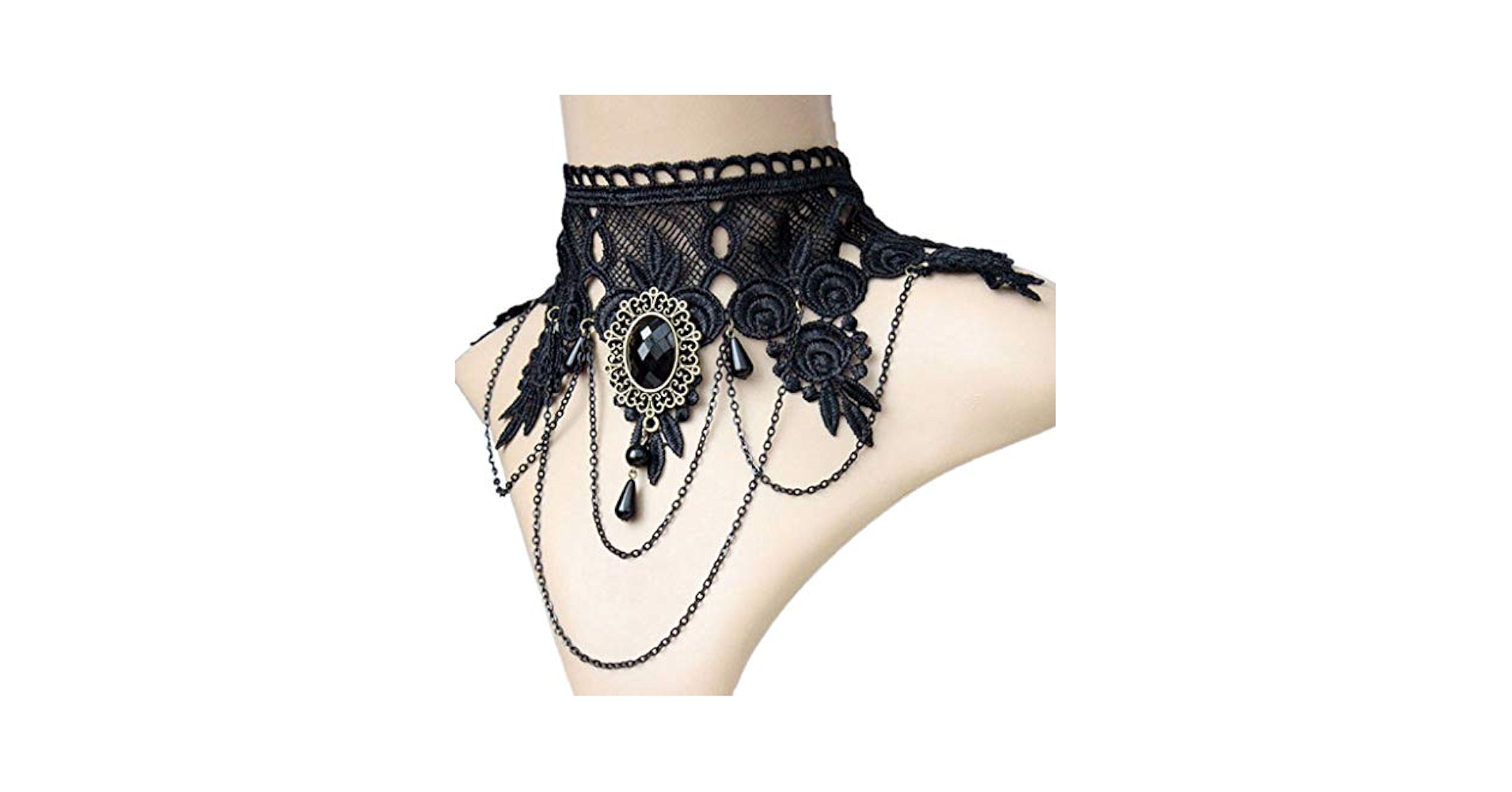 Amazon.com: Sxett Halloween Sexy Gothic Chokers Crystal