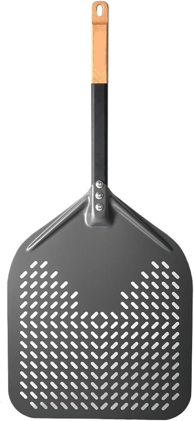 12/13/14/ Inch Pizza Peel Wood Aluminum Alloy Handle Shovel Retangular Paddle Oven Accessories(7 inch and 12 inch)