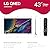 LG 43QNED80TU 43 inch Class QNED80T Series QNED 4K Smart TV
