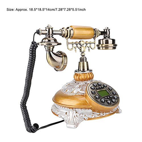 Téléphone de bureau fixe de style rétro MS8327B avec Caller ID