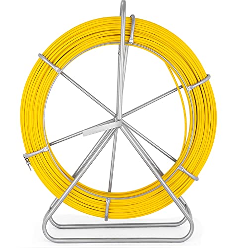 VEVOR Kabel Rodder 150 m Fiberglas 8 mm Fischband Drahtseil mit Käfig und...