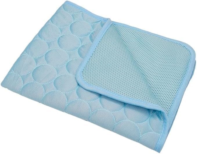 Pelsbarn Cooling Mat Dog Scratch-Resistant & Durable (Light blue,XL-100X70)