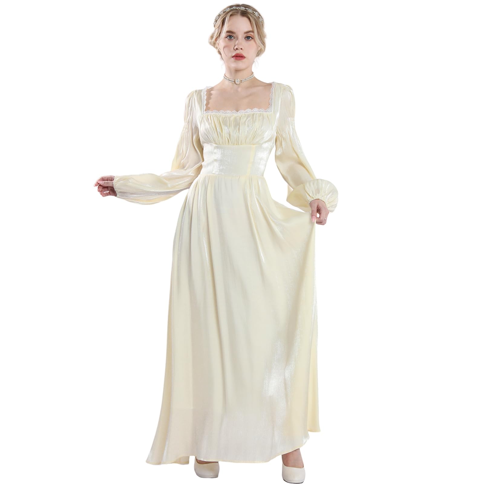 CR ROLECOS Victorian Dress Edwardian Renaissance Costume Women Medieval Vintage
