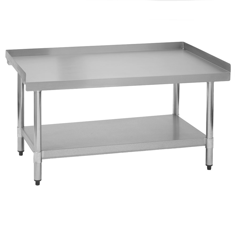 Commercial Restaurant Equipment Stand, 30" W x 36" L x 24" H, Galvanized Legs and Undershelf, NSF Certified