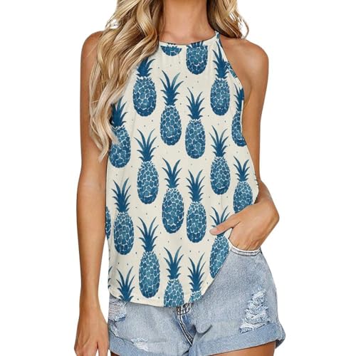 Gilet sans manches col rond femme Blue Pine asbwuo veste sans manche