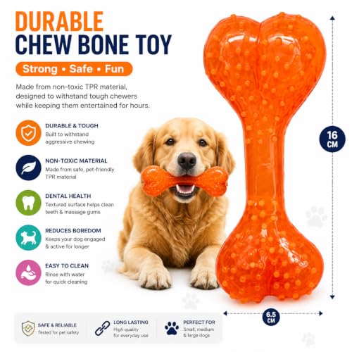 Image of Dog Rope Toy Set for Aggressive Chewers, Interactive Puppy Chew Toys, Cotton Rope Tug Toy, Rubber Spiky Ball, TPR Bone, Rope Ball, Rope Ring Toy for Small Medium Large Dogs