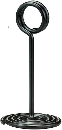 NSB4 American Metalcraft NSB6 - Soporte para números de base en remolino, color negro de 4 pulgadas de alto
