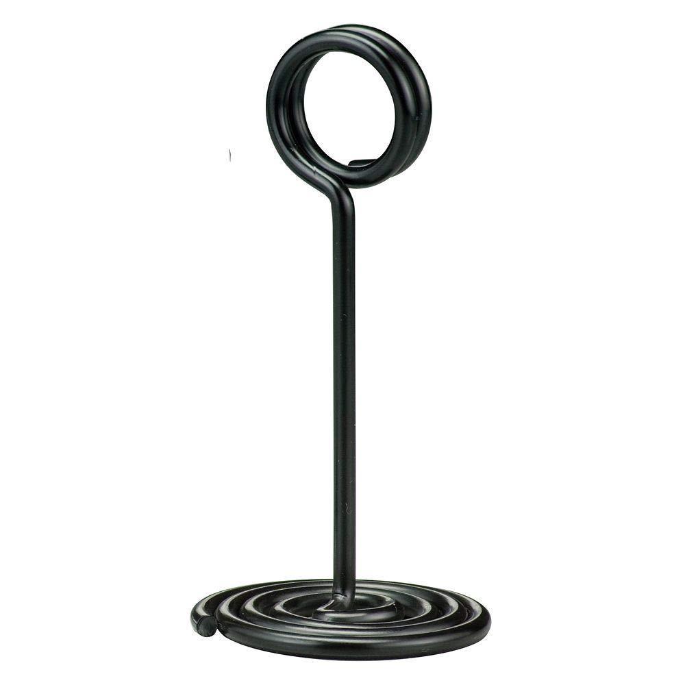 NSB4 American Metalcraft NSB6 Swirl Base Number Stand, Black 4" H 1