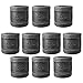 IBEUTES 10-Pack Black Malleable Iron Cast Pipe Fitting 1/2", Coupling, DIY Pipe Furniture, 1/2 Inch Threaded Pipe Nipples Industrial Piping Plumbing Supplies