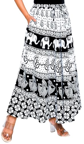 Image of Premium Cotton Skirt for Women with Pocket, Free Size