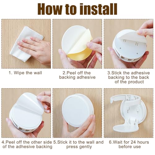 Portavasos de pared plegable adhesivo para carro miniatura 6