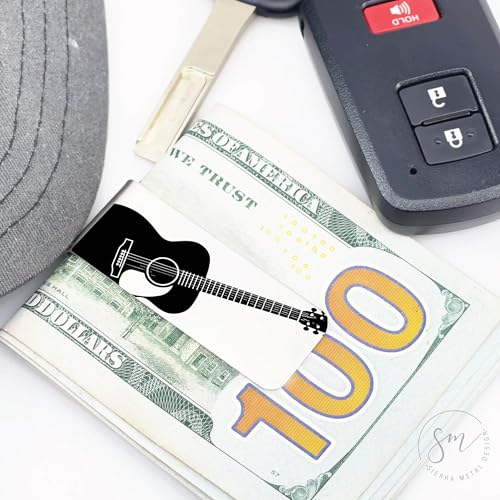 Guitar Money Clip Personalized Gift For Him Gift Music Gift Money Clip For Dad Boyfriend Husband Grandpa Birthday Christmas Fathers Day2